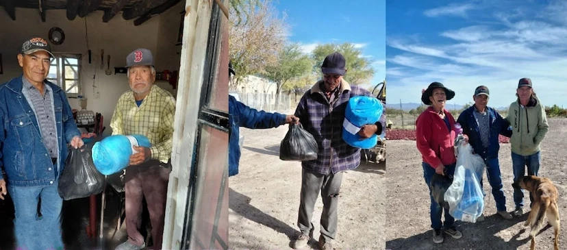 Camargo apoya a ejido Jaco con alimentos y cobijas