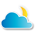 Ícono representativo del clima: Parcialmente despejado